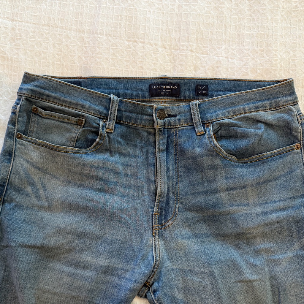 Lucky Brand Mens Denim Slim Straight Jeans